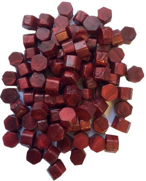 Cranberry Pearl Sealing Wax Beads (approx 250) for Envelopes & Invitations