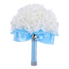 Simulated Rose Bouquet Wedding Flowers for Bride Bridal Bouquets