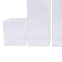 5pcs Floral Bouquet Rack Clear Acrylic Stand Box Fit For Wedding Backdrop Decor