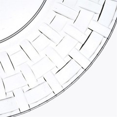 10 pcs Plastic CLEAR with Basketweave 7″ PLATES Disposable Party Wedding SALE