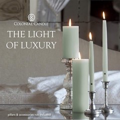 Colonial Candle Bayberry Scented Taper Candle, Virtually 10 In,