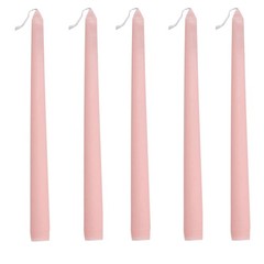 12 Rose Gold Premium 10″ Taper Candles Unscented Dinner Party Wedding