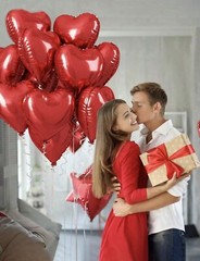 10Pcs 18” Red Heart Mylar Foil Balloons Birthday Party Romantic Decor
