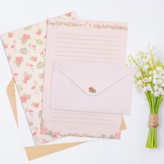 KSIWRE 54 PCS Stationery Set with Envelopes,36 Writing Paper+18 Multicolor