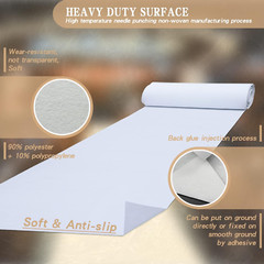 Extra Thick White Carpet Runner for Party, 33 Feet White Aisle Runner for Weddin