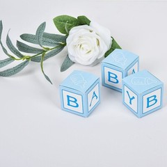 25 BLUE 2″ CUBE Baby Shower Party FAVOR BOXES Party Events Decorations Supplies