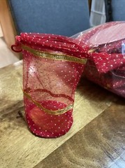 Net Bags, Favor, Indian Muslim Punjabi Wedding Favor, Diwali Eid Gift Bag