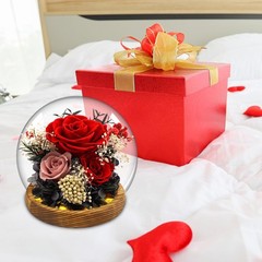 Red Rose Mothers Day Gifts for Mom Forever Flowers D3-