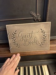 Book Guestbook New Unused Rustic