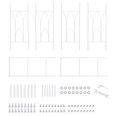 Metal Arbor Wedding Arch Garden Trellis Pergola Arbor for Climbing Plant Flower