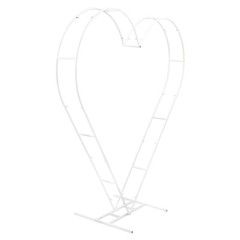 Metal Heart Shaped Wedding Arch Backdrop Stand White for Wedding Ceremony Decor!