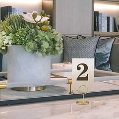 Versatile 20pcs Gold Table Number Holders for Elegant Events & Celebrations