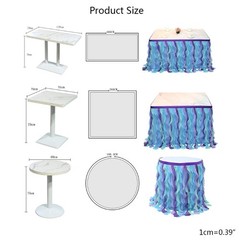 Table Skirts for Rectangle Table Decors Table Skirting Cover Baby Shower Wedding