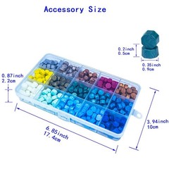 15 colors wax seal beads set with 390pcs wax seal beads, seal beads for…