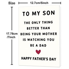 Fathers Day Card Gifts for Son, Father’s Day Cards Gifts Decorations for S