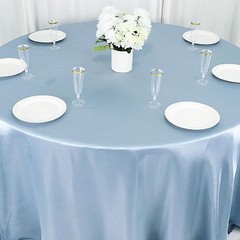 Balsa Circle 132 in Dusty Blue Satin Round 132″ (Round),