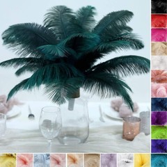 36 pcs 13-15″ long Genuine Ostrich FEATHERS for Wedding Party Centerpieces SALE