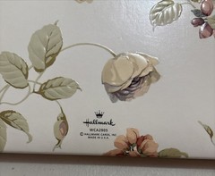 HALLMARK Wedding Keepsake Album Photos Records Floral Embossed *NOS