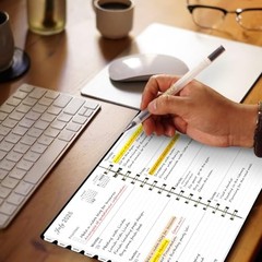 2026 Planner, Daily Weekly and Monthly Planner，Jan 2026 – Dec 2026, 8.4″ Black