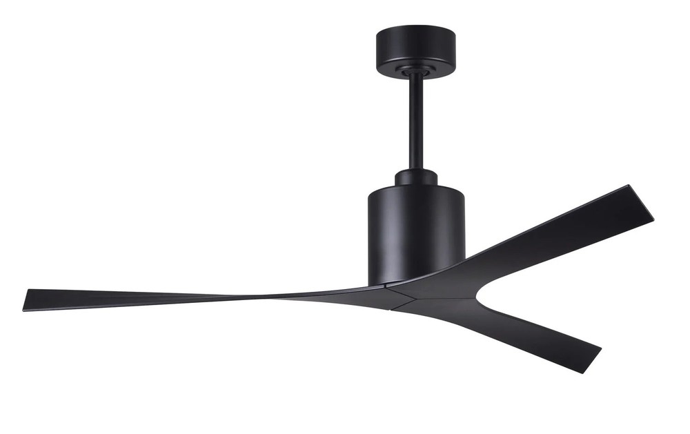 Matthews Fan MK-BK-BK Molly modern ceiling fan in Matte Black finish with all-we