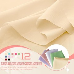 VACVELT Champagne Chiffon Fabric by The Yard, 60 Inch Wide Chiffon Sheer Fabr…