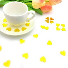 Heart Confetti Valentine’s Day Table Confetti Metallic Foil for Gold Heart