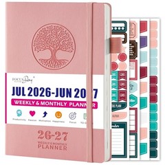 2026-2027 Weekly and Monthly Academic Planner for Women/Men, July 2026 – pink