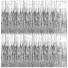 25 Pack Silver Foil Curtain Backdrop, 3.3×8.2FT Tinsel Curtain, Fringe Curtai…
