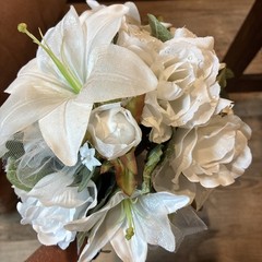 silk wedding bridal flower bouquet