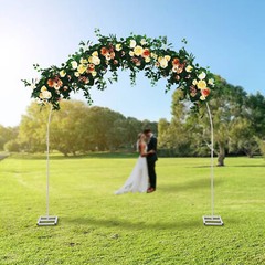 7.5ft Wedding Arch Frame Flower Balloon Backdrop Stand Party Decor Plant Holder