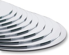 Stunning 10-Piece Set of Round Mirror Centerpieces for Weddings and Interiors