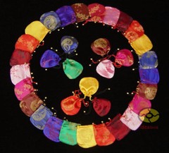 10/25/50/100PCS mixed Brocade Drawstring Jewelry Wedding Pouches Purse Coin Bags