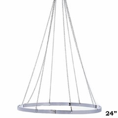 Stainless Steel 24″ Ceiling Draping Hoop Ring Hardware Kit Wedding Decorations