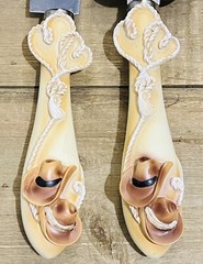 Western Themed Wedding Serving Set Cake Knife/Server Cowboy Hats & Rope