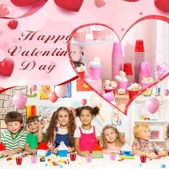 100 Pack 2 oz Valentine‘s Day Shot Disposable Cups Shot Glasses Small Plastic