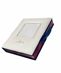 Royal Limited Wedding Album Keepsake Box Silver Tone Cherry Wood Bridal Gift NIB