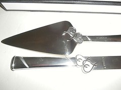 LENOX TRUE LOVE 2 PIECE DESSERT SET WITH BOX 13 INCH