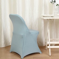 10 Dusty Blue Stretchable Spandex Chair Covers Wedding Banquet Party Decorations