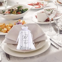 Sliner 100 Set Wedding Favors for Guests Bulk 2oz 1.57 x 4.1 inches, Clear