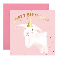 CENTRAL 23 – Cute Birthday Card for Daughter – ‘Hoppy Birthday’ – Bunny Rabbi…