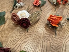 39 Artificial Flower Bundles And 60 Sage Green Chair Sashes