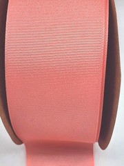 1 Spool Grosgrain ribbon 50 yards 2-1/4″ Polyester Melon/Pink 9252 Deep Coral
