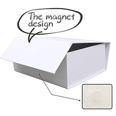 White Gift Box with Lid, 11×7.8×3.5 1 Count (Pack of 1) White 7.8x7x3.1 Inch