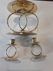Three piece Unity candle stands