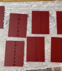 Red Acrylic Table Numbers for Wedding Centerpieces Dining Room Décor