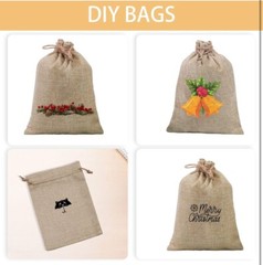Burlap Drawstring Gift Bags w/Tags/Labels & Ties. 19. Wedding Favors Thanks