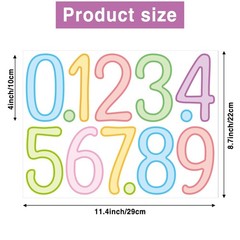 20 Sheets Alphabet Stickers 4 in Letter and Numbers Stickers 240PCS self-Adhe…