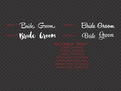 Bride Groom Wedding Champagne Wine Glass Mug Cup Decal Sticker Bridal Party Gift