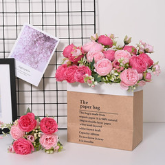 2 Packs Peonies Artificial Flowers, Mixed Pink Artificial Peonies, Silk Peonies