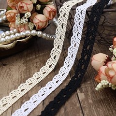 Lace Ribbon 30 Yards – Crochet Lace Trim Cotton for 0.5 inch*30yards Black